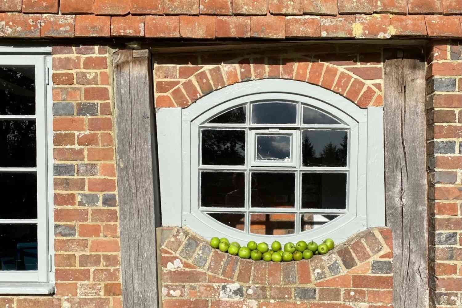 Apples on a windowsill
